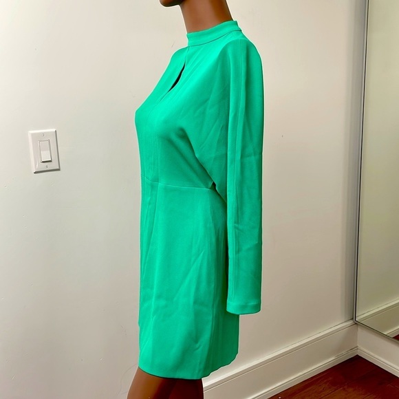 Judith & Charles Montparnasse Dress Spearmint Green Longsleeve High Neck 4 New - Picture 5 of 11
